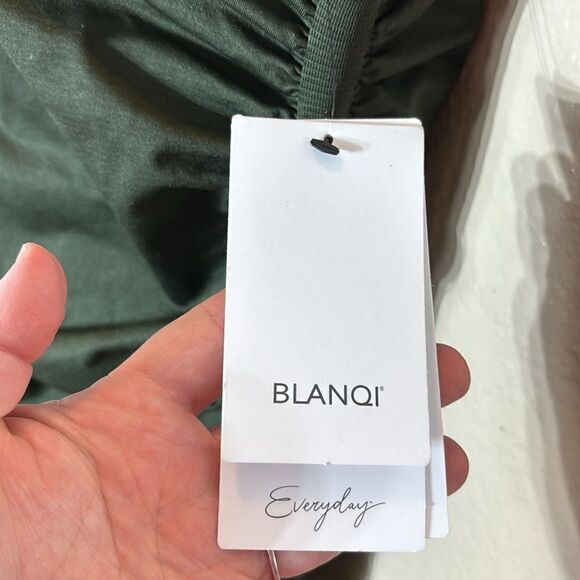 Blanqi everyday essentials sleeveless dress green new medium/large maternity - Picture 6 of 10